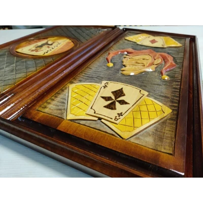 Нарды резные Джокер большие ручная работа