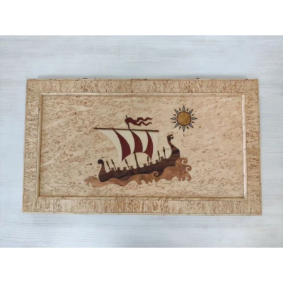 Нарды Драккар карельская береза