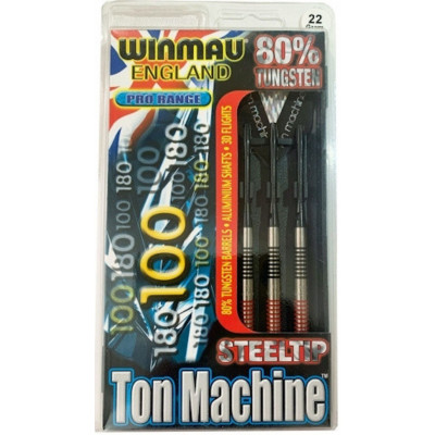Дротики Winmau Ton Machine steeltip 22gr (профессиональный уровень)