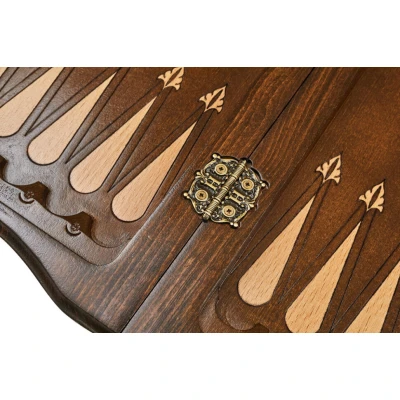 Шахматы   нарды резные Герб РФ