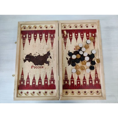 Нарды эксклюзивные Герб России карельская береза