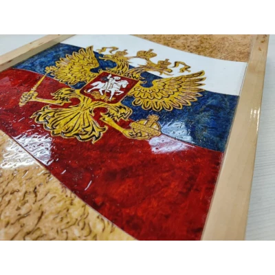 Нарды эксклюзивные Герб России карельская береза