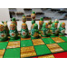 Шахматы сувенирные Матрешки красно-зеленые