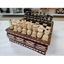 Шахматы резные в подарочном ларце Вязь