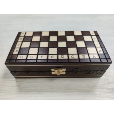 Шахматы резные Ледовая битва мини