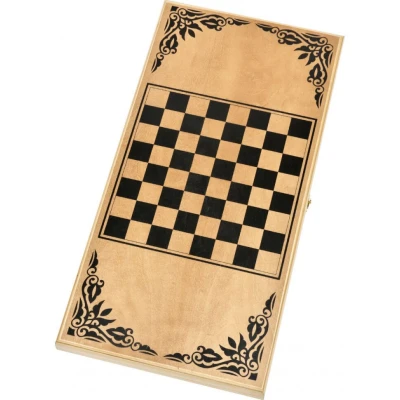 Нарды деревянные Герб России темные