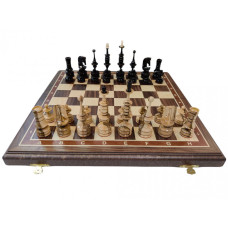 Шахматы Рояльные из ореха и клена, 45 на 45 см в разложенном виде