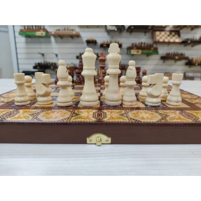 Шахматы нарды шашки Орнамент 40 на 40 см