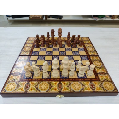 Шахматы нарды шашки Орнамент 40 на 40 см