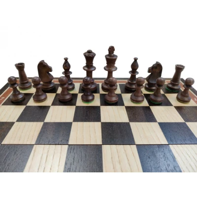 Шахматы деревянные Стаунтон черное дерево 45 на 45 см, фигуры с утяжелением