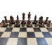 Шахматы деревянные Стаунтон черное дерево 45 на 45 см, фигуры с утяжелением