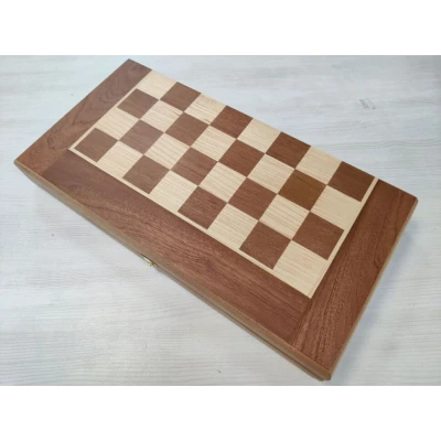 Шахматная доска без фигуры Красное дерево эконом