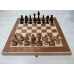 Шахматы складные из бука и красного дерева эконом малые