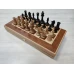 Шахматы складные из бука и красного дерева эконом малые