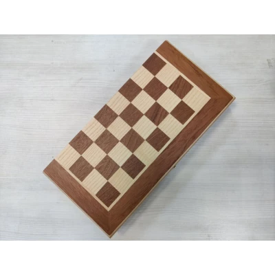 Шахматная доска красное дерево эконом малая (без фигур)