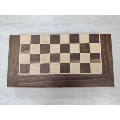 Шахматная доска складная из ореха эконом большая