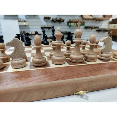 Шахматы Гроссмейстерские большие красное дерево, бук