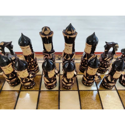 Шахматы ручной работы Ледовая битва большие