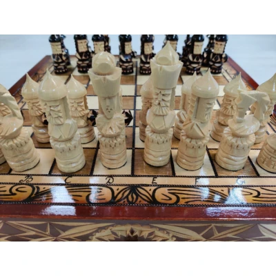 Шахматы ручной работы Ледовая битва большие