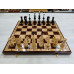 Шахматы эксклюзивные из карельской березы и клена, доска 45 на 45 см