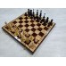 Шахматы эксклюзивные из карельской березы и клена, доска 45 на 45 см