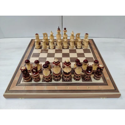 Шахматы резные ручной работы Солдаты