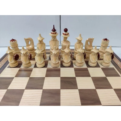 Шахматы резные ручной работы Солдаты