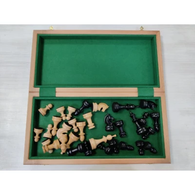 Шахматы премиальные из бука и ореха 50 см