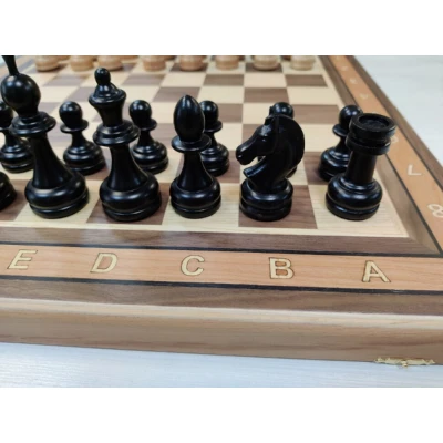 Шахматы премиальные из бука и ореха 50 см