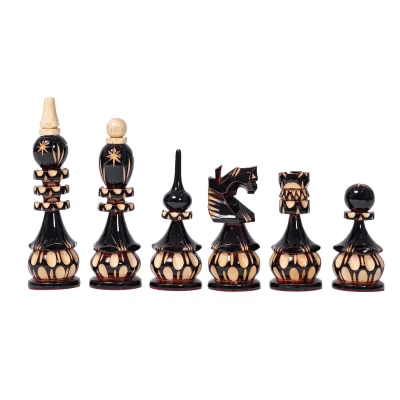 Шахматные фигуры Точенка резная Люкс