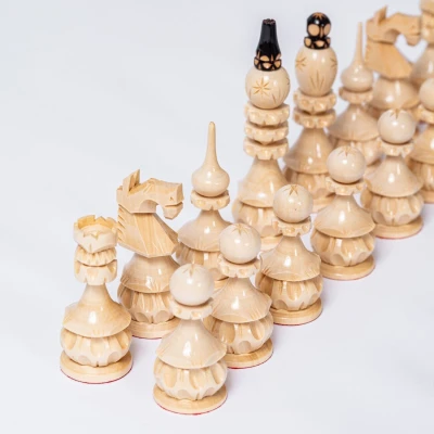 Шахматные фигуры Точенка резная Люкс