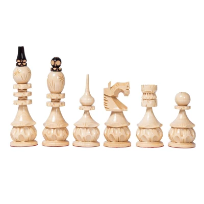 Шахматные фигуры Точенка резная Люкс