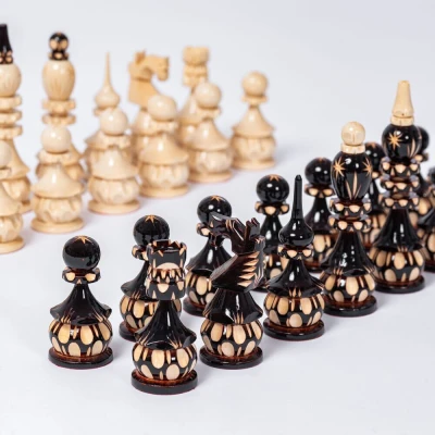 Шахматные фигуры Точенка резная Люкс