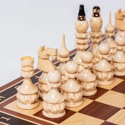 Шахматные фигуры Точенка резная Люкс