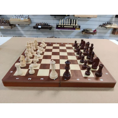 Шахматы деревянные Турнир 5 красное дерево большие