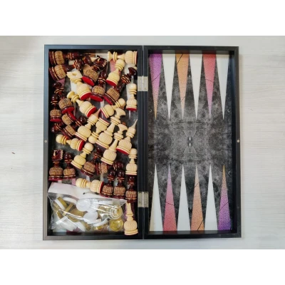 Шахматы подарочные Турецкий гамбит резные с нардами