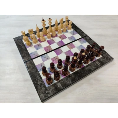 Шахматы подарочные Турецкий гамбит резные с нардами