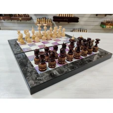 Шахматы подарочные Турецкий гамбит резные с нардами