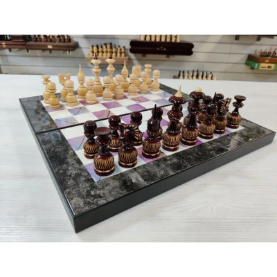 Шахматы подарочные Турецкий гамбит резные с нардами