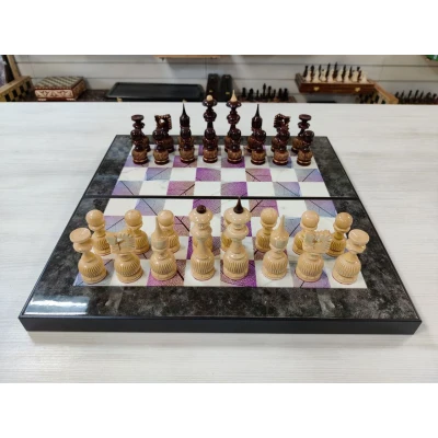 Шахматы подарочные Турецкий гамбит резные с нардами