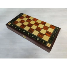 Шахматы деревянные подарочные Тура Люкс с утяжеленными фигурами из бука