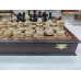 Шахматы подарочные в ларце Венге с утяжеленными фигурами премиум