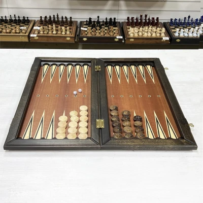 Шахматы нарды шашки венге Премиальные люкс
