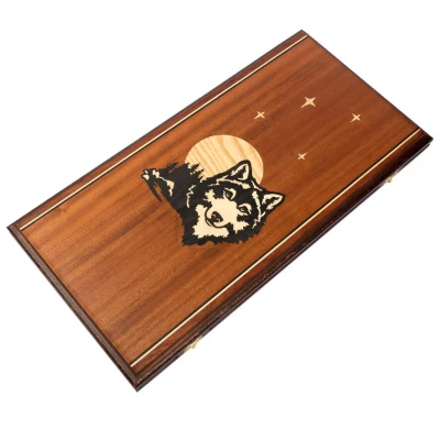 Нарды Волк махагон