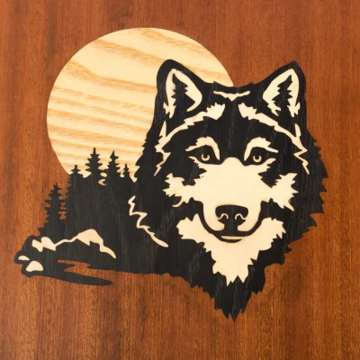 Нарды Волк махагон