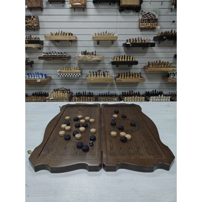 Нарды Ивановские подарочные Дракон бук