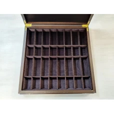 Шахматная доска турнирная ларец 45 на 45 см орех без фигур