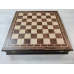 Шахматная доска турнирная ларец 45 на 45 см орех без фигур