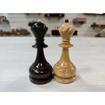 Шахматные фигуры Карельская береза большие