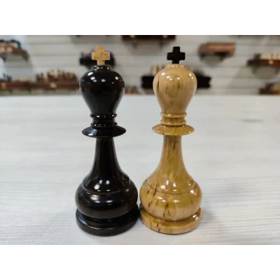 Шахматные фигуры Карельская береза большие